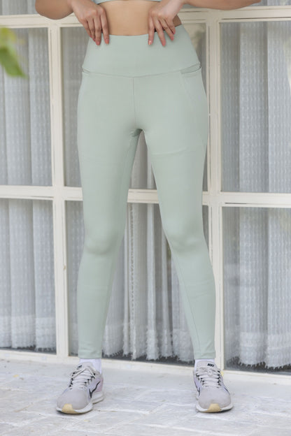 The Georgina jeggings-Sage green