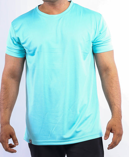 The Harry sports Round neck T shirt - Water Blue