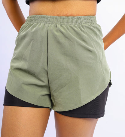 The Alexis running shorts- Sage Green