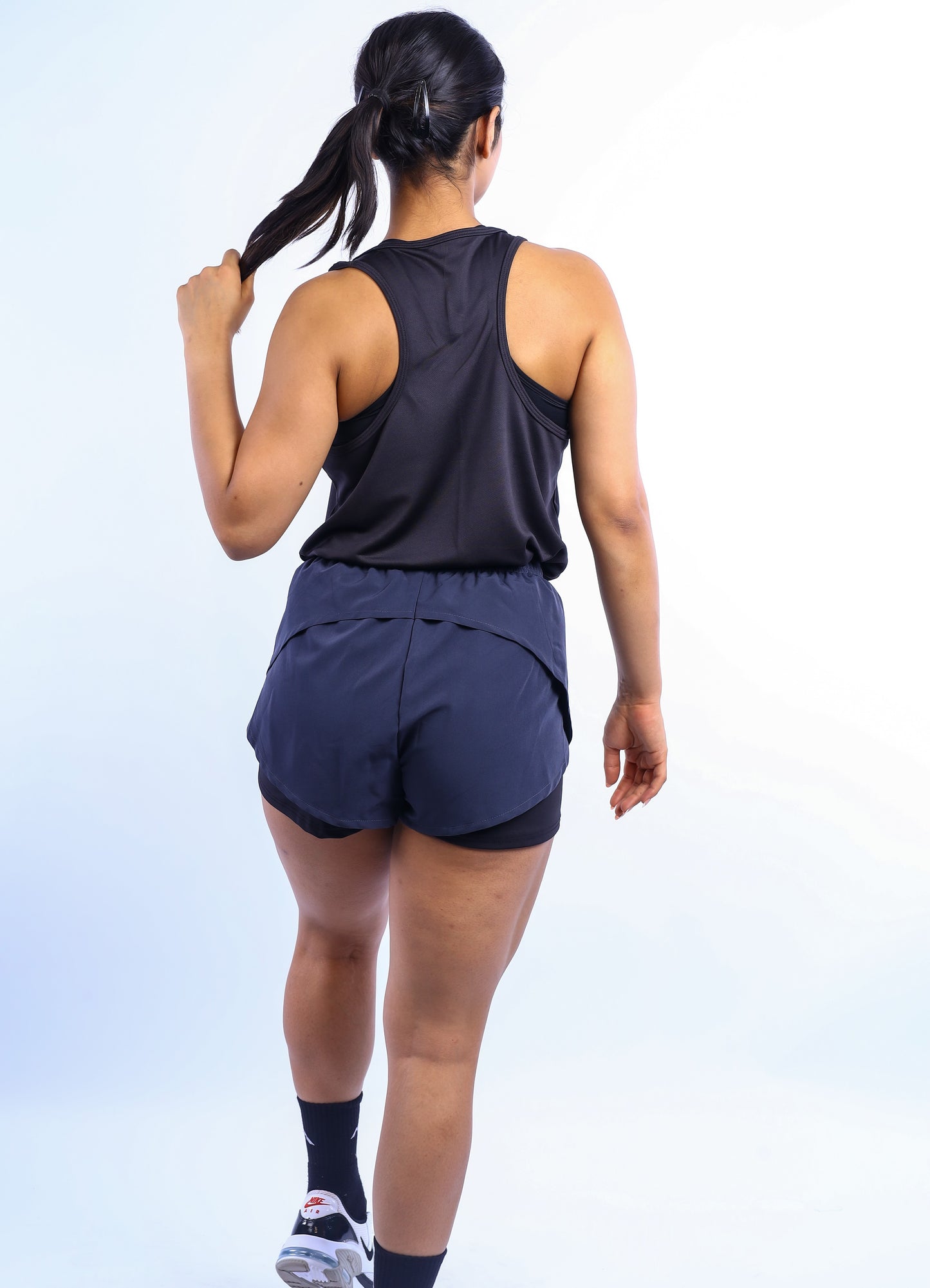 The Alexis Running Shorts-Value pack of 2 black, Blue