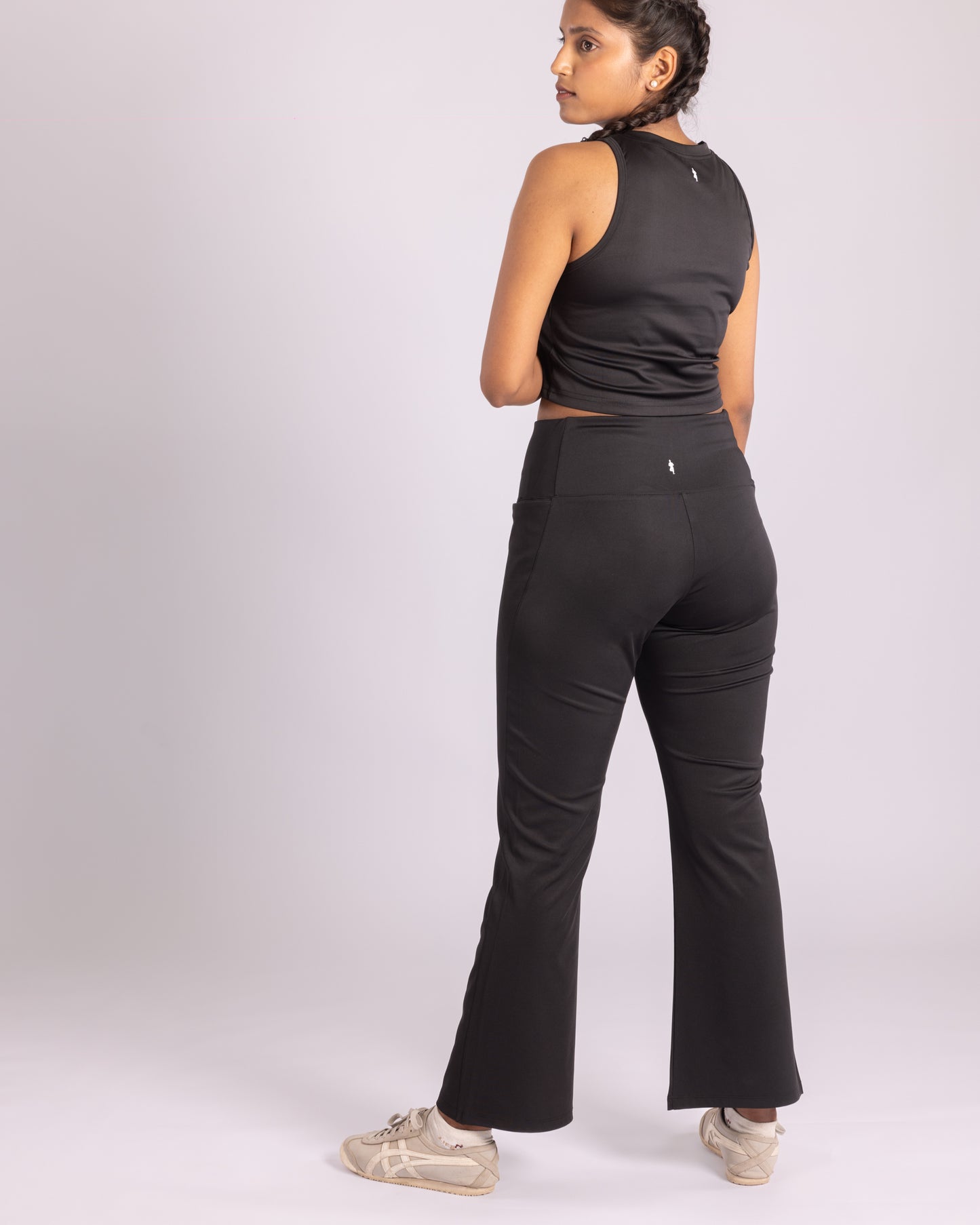 The Rachel Flared Trousers-Black