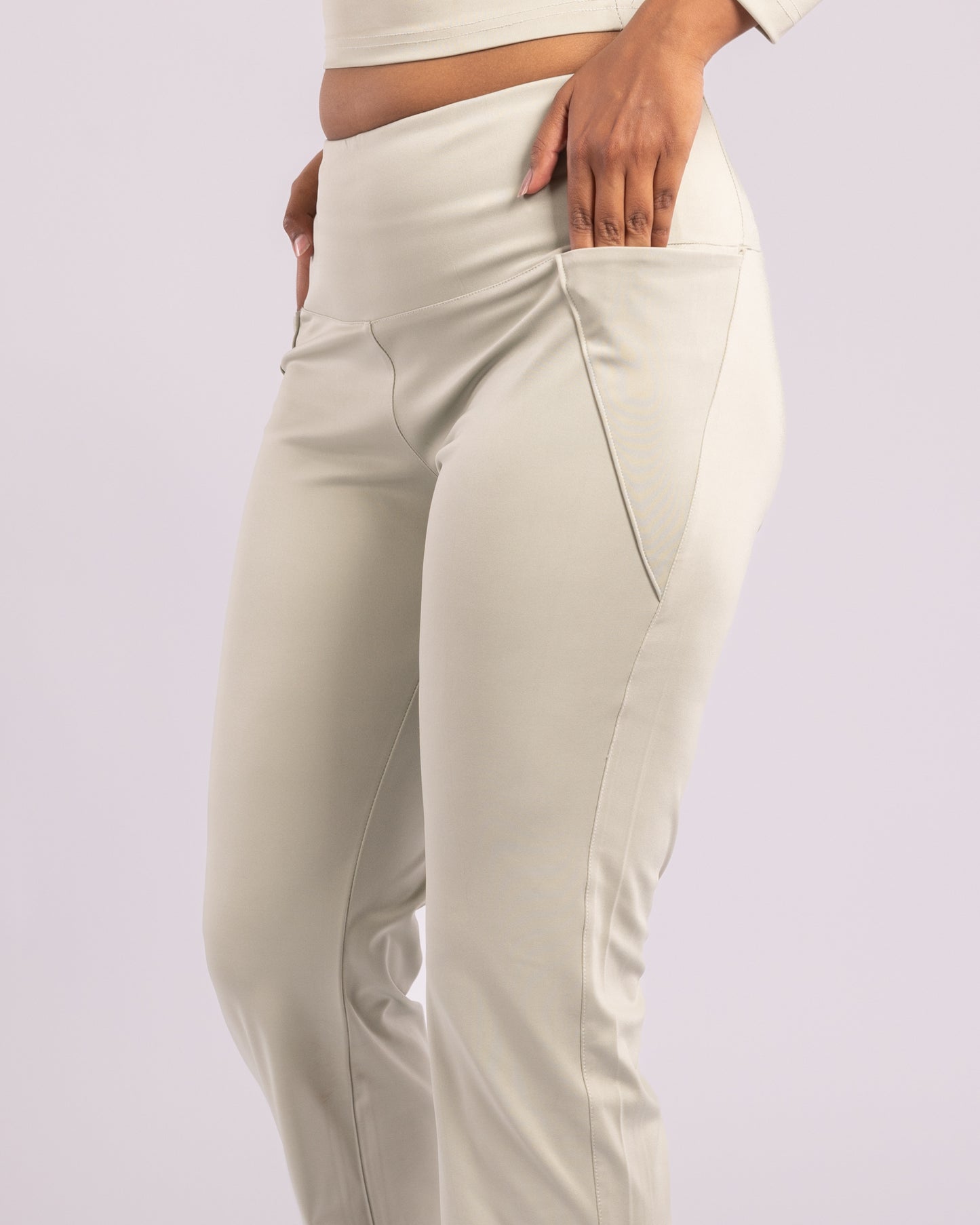 The Rachel Flared Trousers-Sage green