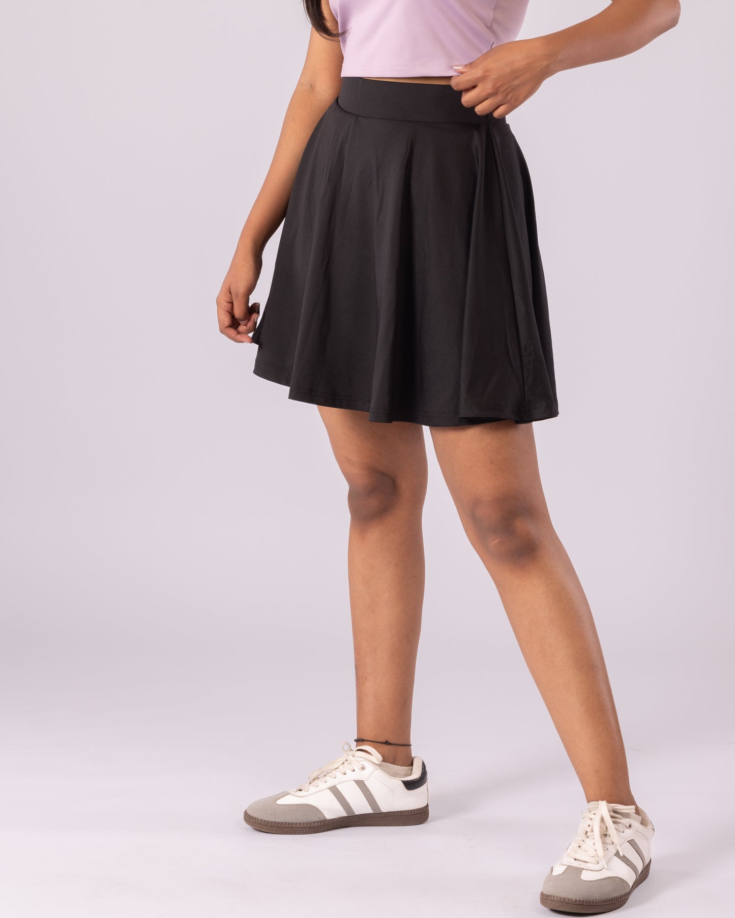 The Veronica Tennis skirt-Black For Women