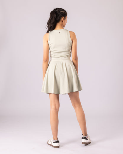 The Veronica Tennis skirt-Sage green