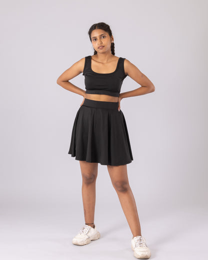 The Donna crop top-Black