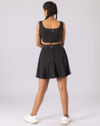 The Donna crop top-Black