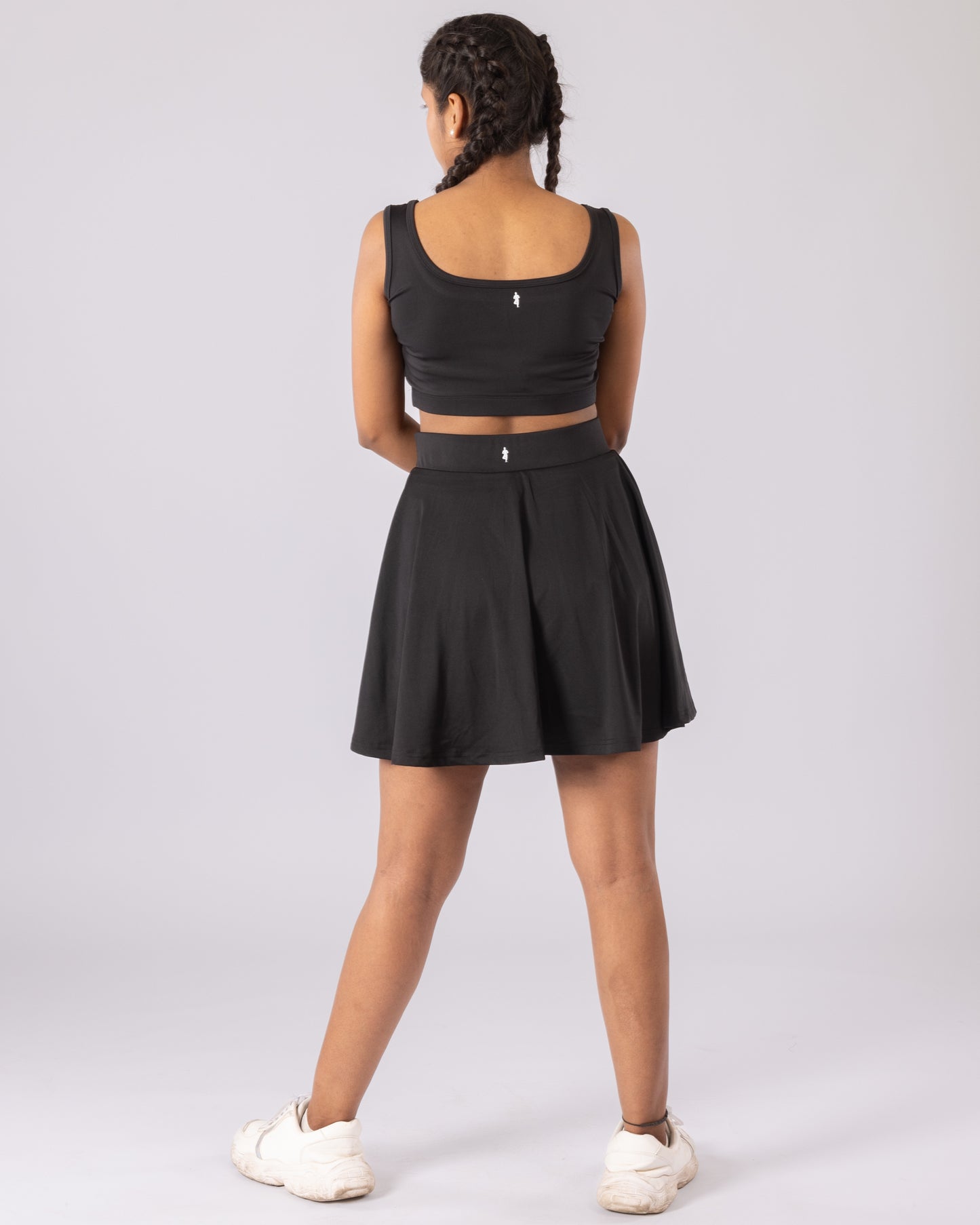 The Veronica Tennis skirt-Black For Women