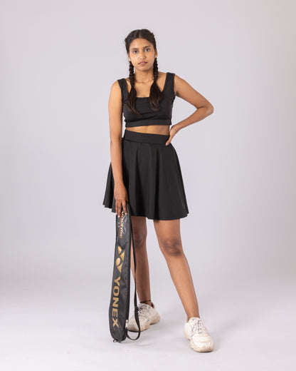 The Veronica Tennis skirt-Black For Women