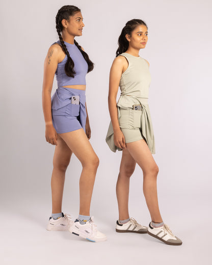 The Veronica Tennis skirt-Sage green