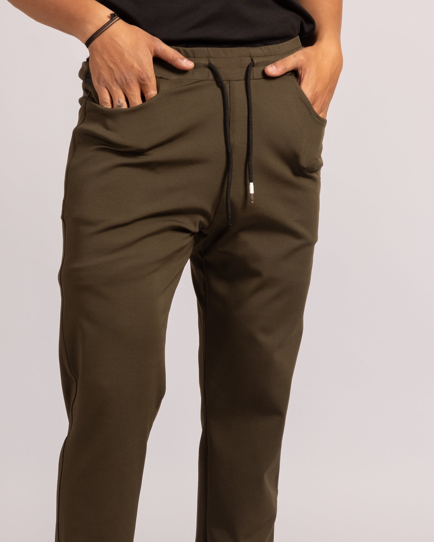 The Harvey slim fit super saver pack of 3 joggers- Olive Green, beige, navy blue