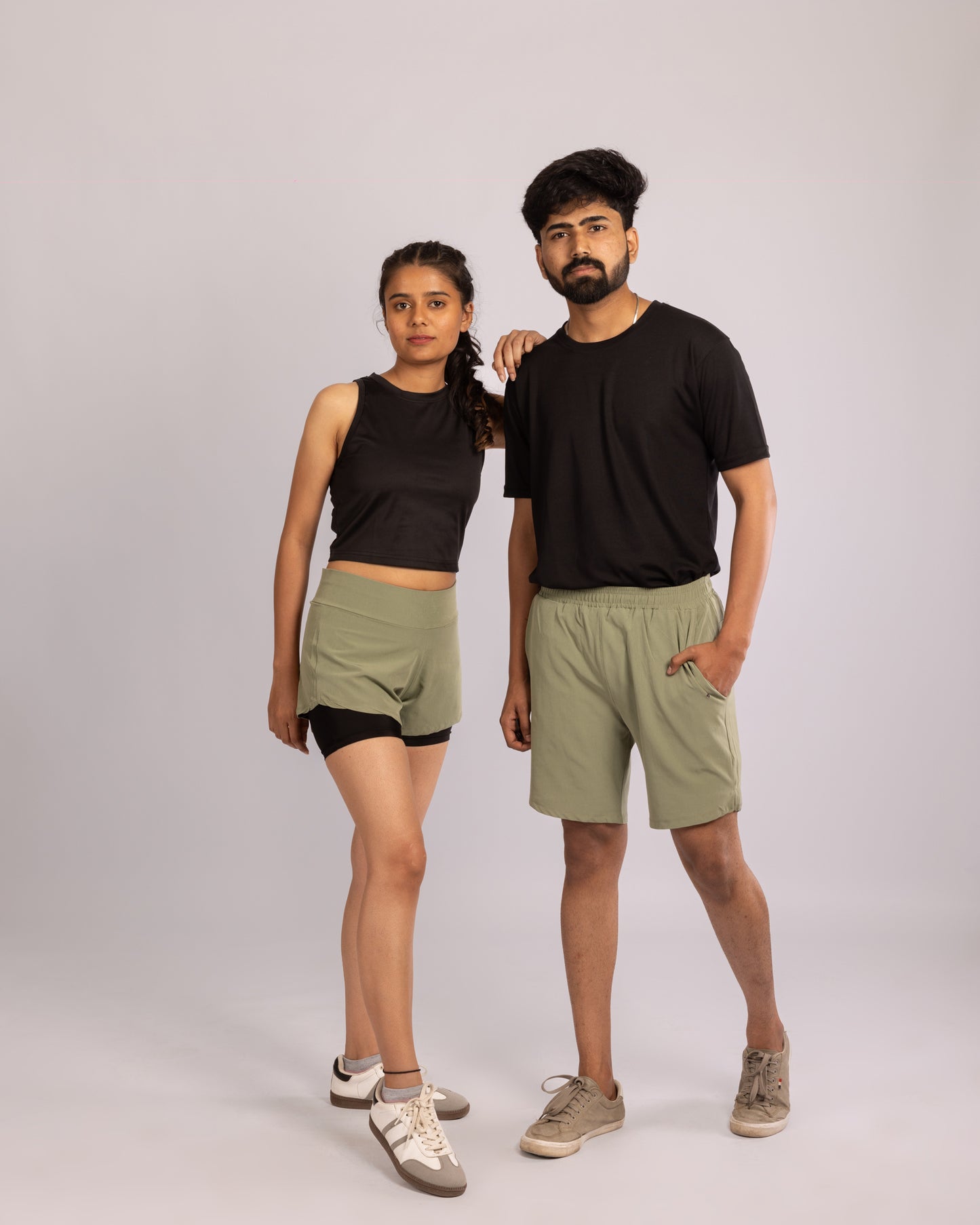 The Bane Running shorts- Sage Green