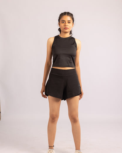 The Blair crop top-Black