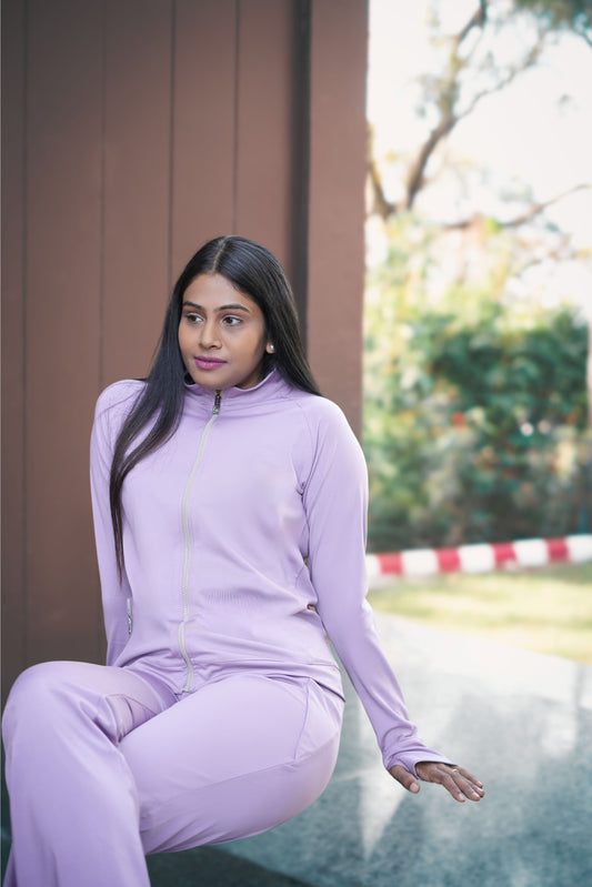 Wednesday workout jacket set-Lavender