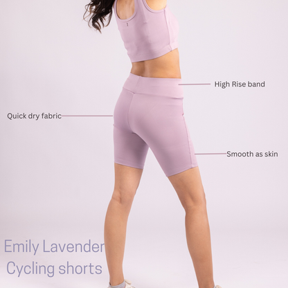 The Emily cycling shorts- Lavender