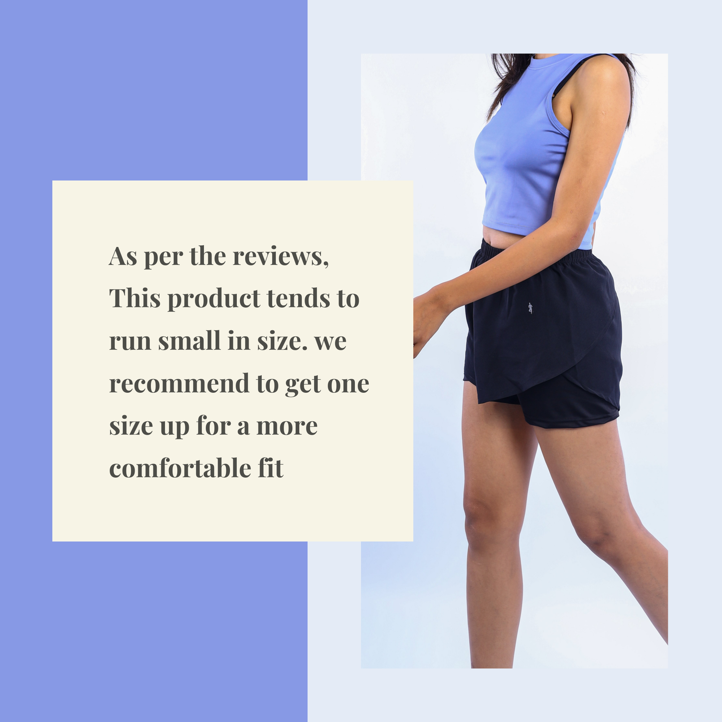 The Alexis Running Shorts-Value pack of 2 black, Blue