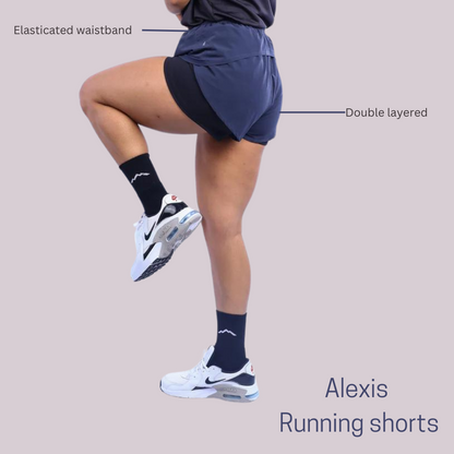 The Alexis Running Shorts- Blue