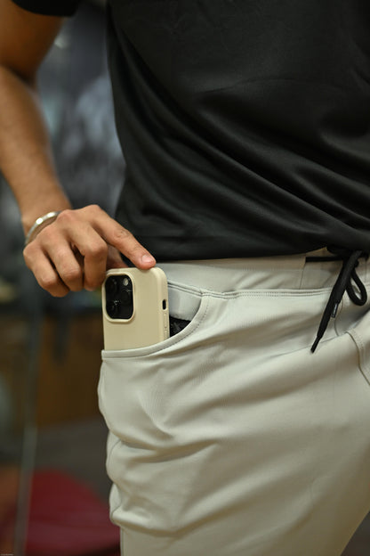 The Harvey slim fit joggers- Beige